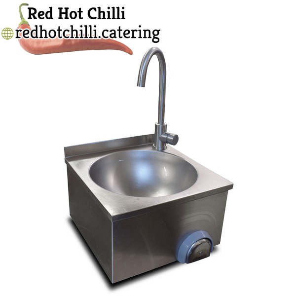 0.4m Stainless Steel Knee Operated Handwash Sink