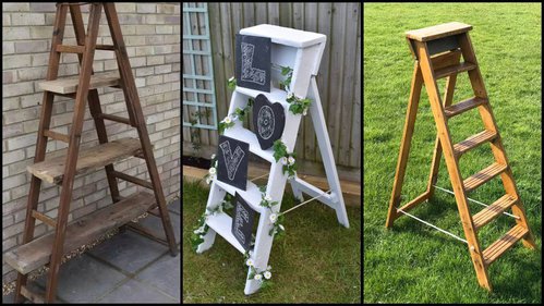 5x Ladders / Shelving / Flower Stands 5x Ladders / Shelving / Flower Stands