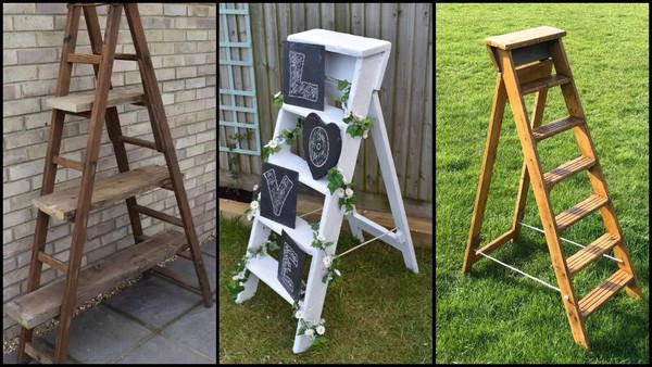 5x Ladders / Shelving / Flower Stands