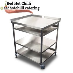 1m Stainless Steel Appliance Table Trolley