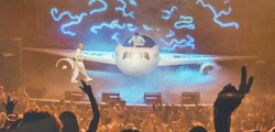 Jet airplane DJ booth