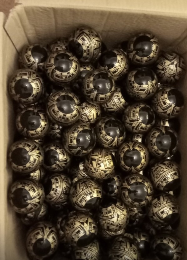 Ted Baker Black and gold baubles