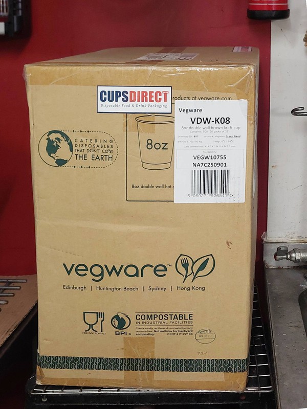 Disposable coffee cups (bio degradable)
