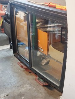 Sliding door double bottle fridge for sale