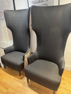 6ft Back King And Queen Chairs For Sale