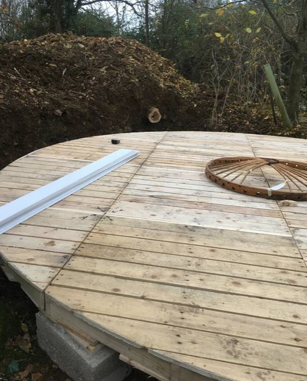 Yurt wooden base