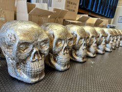 10x Metallic Skulls For Sale