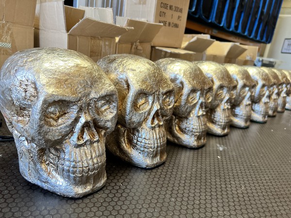 10x Metallic Skulls For Sale