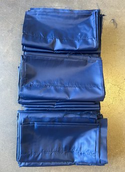 31x Navy Blue Drapes For Sale
