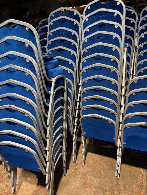 Used Blue Banqueting Chairs