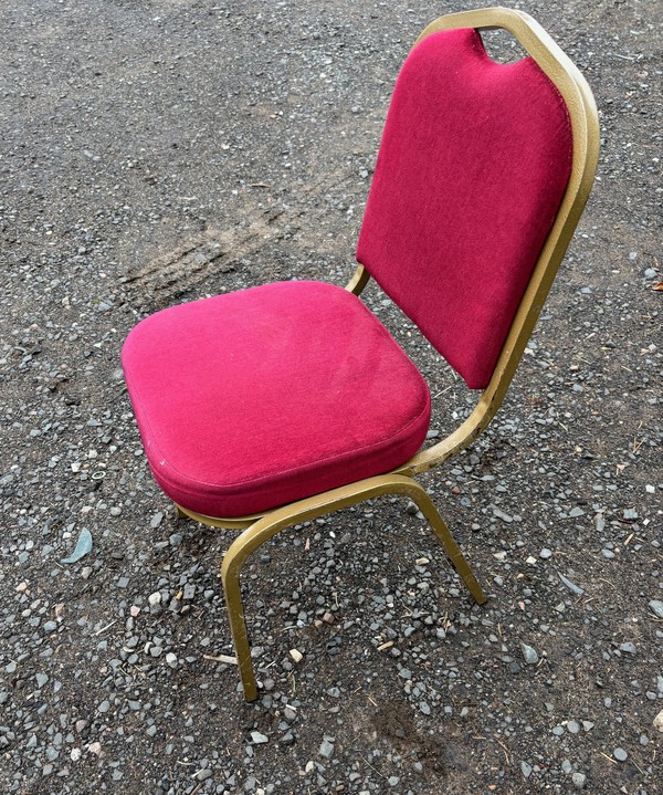 Used Red Banqueting Chairs