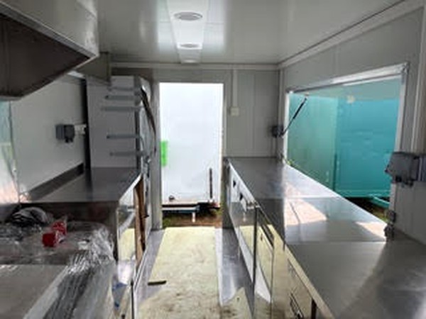 White Catering Trailer