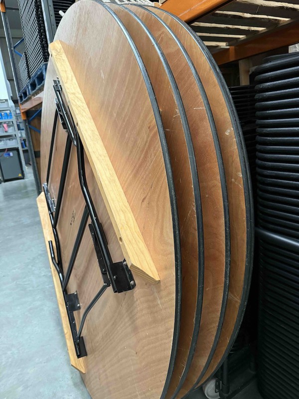 6ft Round Folding Tables for sale