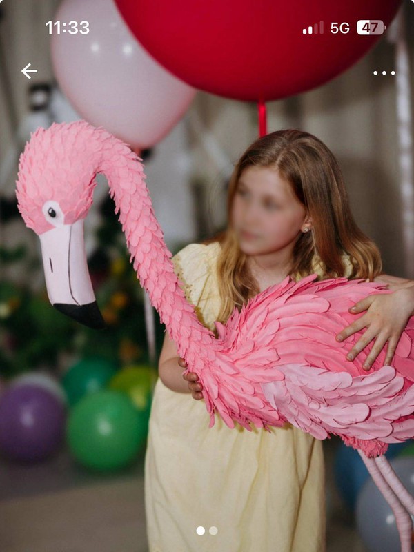 Life size flamingo