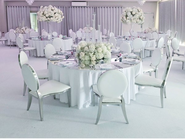 White and silver dior chairs for sale White and silver dior chairs for sale
