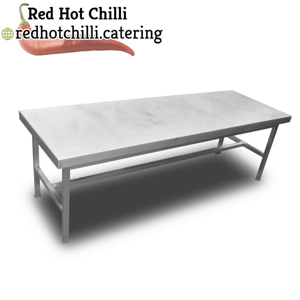 1.8m Low Stainless Steel Table