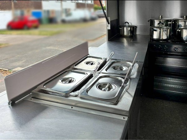Bain marie for beans and toppings