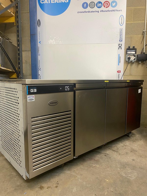 Secondhand Foster 3 Door Prep Fridge