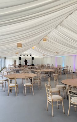 6x 9m Pleated Marquee Linings