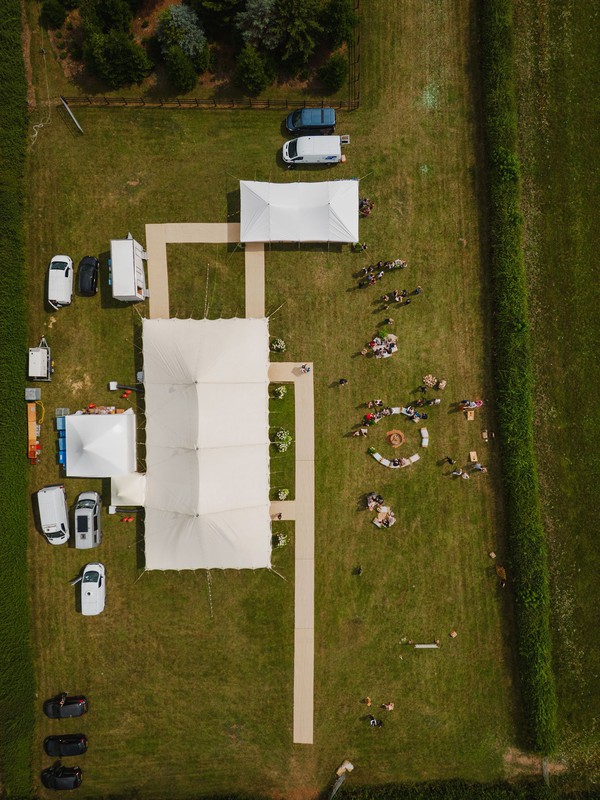 Petal Pole Sailcloth Marquee