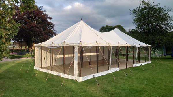 6m x 12m Pole Marquee