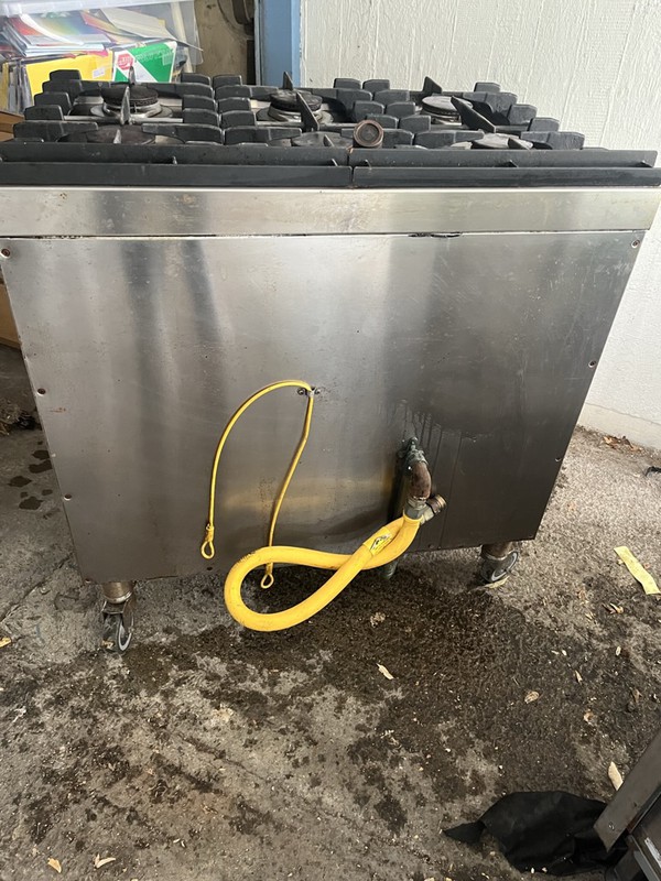 6 Burner Oven On Castors For Sale