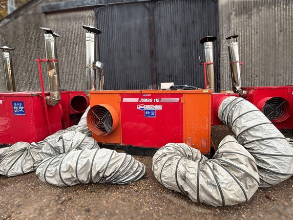 Indirect space heater very large marquee