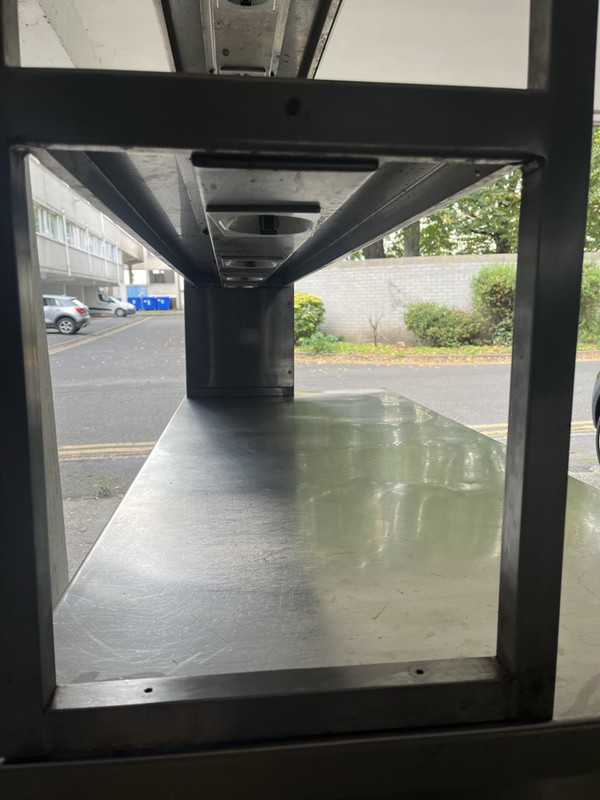 Secondhand Double Tier Heated Gantry with Hot Cupboard For Sale