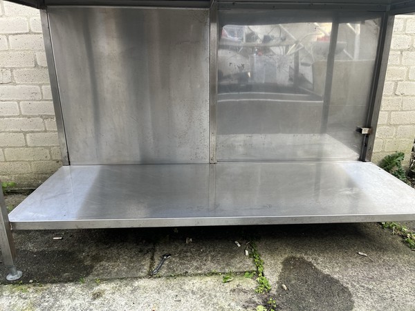 Secondhand Prep Bench with Bottom Shelf For Sale