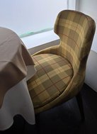 Yellow Tartan Dining Chairs