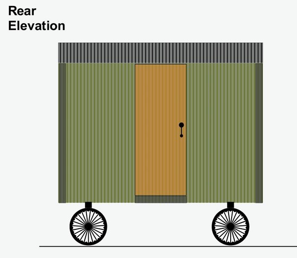 Campsite washroom trailer