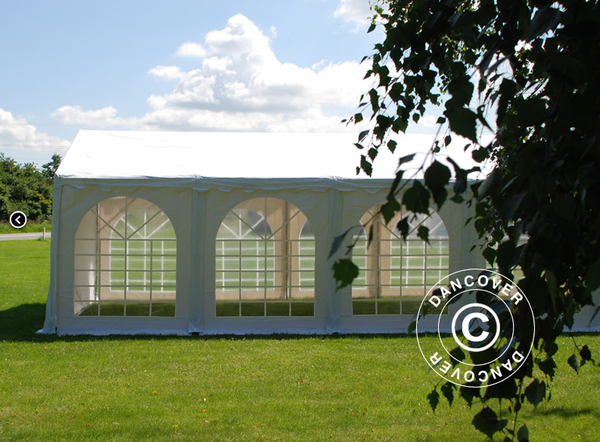 6m x 4m Tubular white marquee