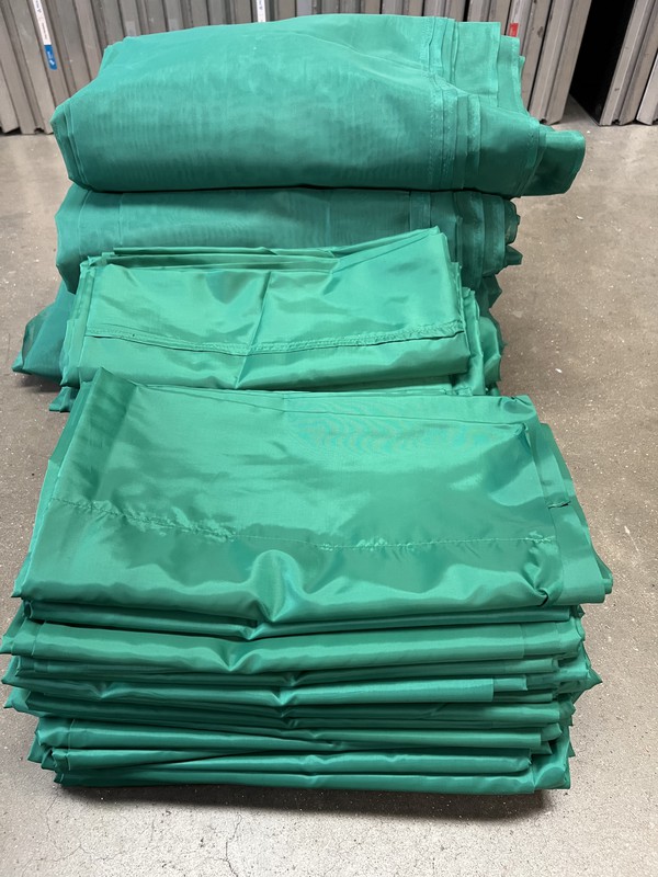 Green Polyline Drapes