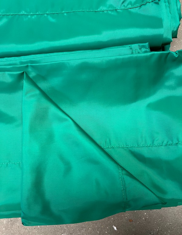Used Green Polyline Drapes