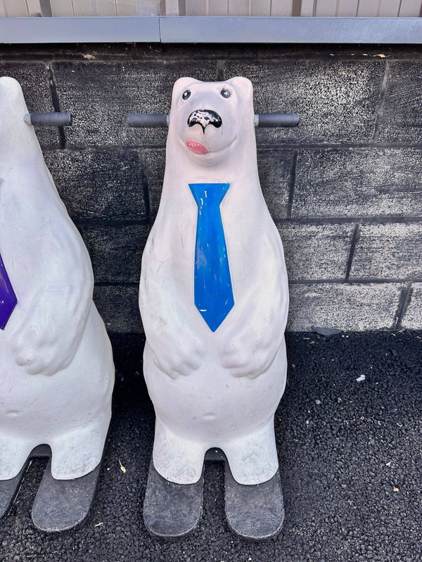 Bear ice skate aids - white bear