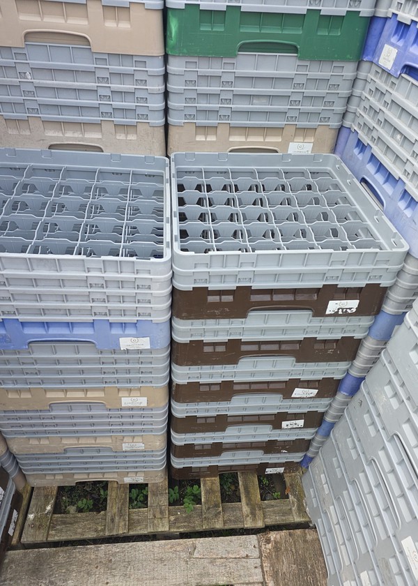 Secondhand Cambro Glass Racks Storage and Washing For Sale