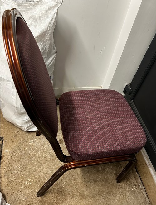 45x Burgess Stacking Chairs For Sale 45x Burgess Stacking Chairs For Sale
