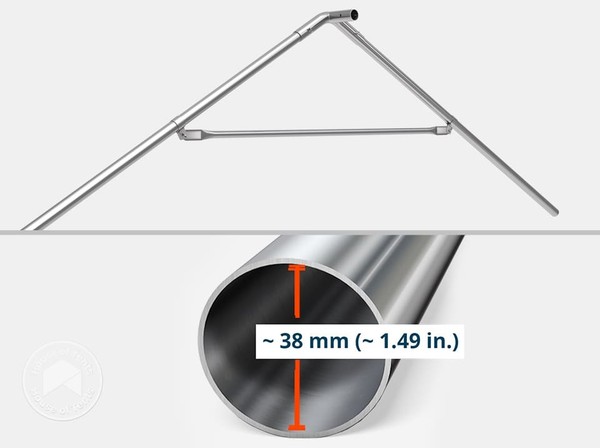 Party Tent With Ground Frame