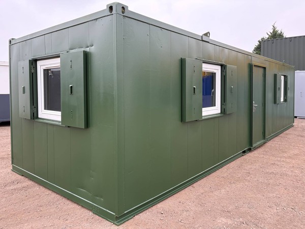 Cabin with anti vandal windows