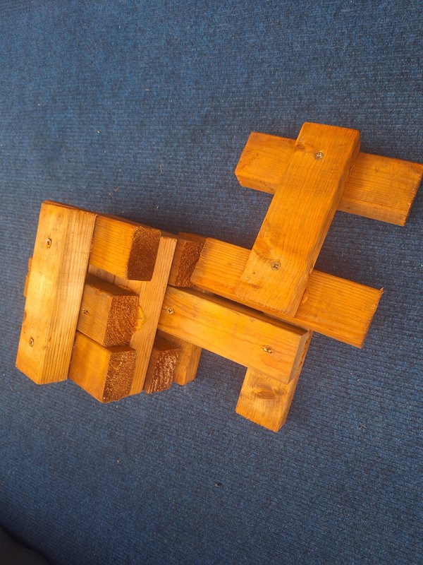 Marquee floor Jenga Block