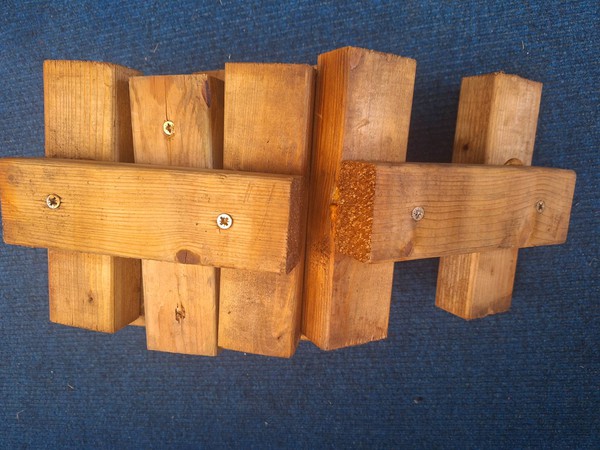 Wood floor Jenga Block
