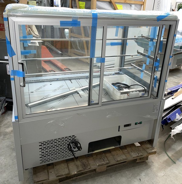 Patisserie multideck chilled display.