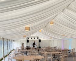 9m White Pleated Linings For Sale