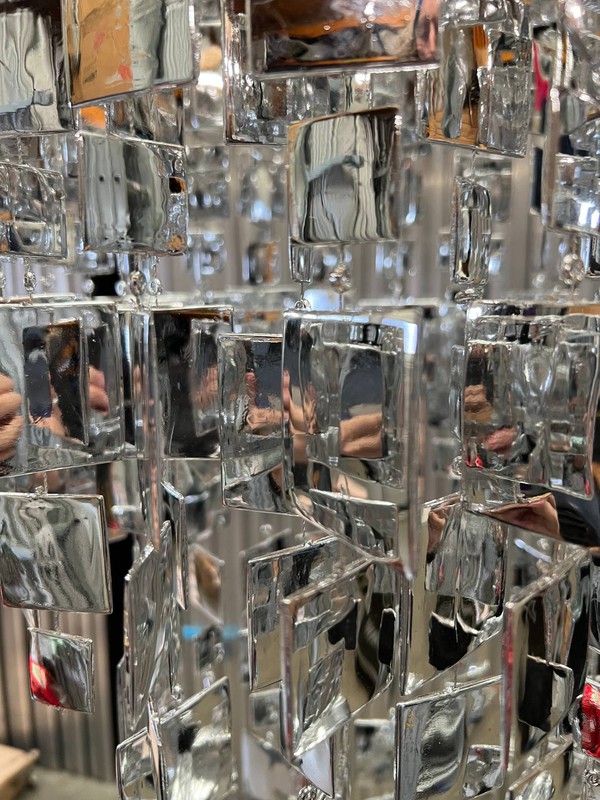 Mirrored Square Chandeliers