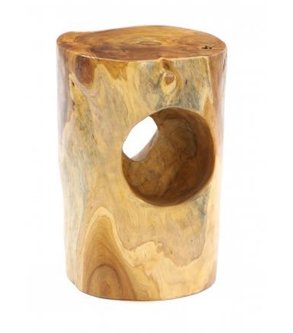 4x Oak Log Stool For Sale
