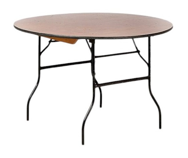 4x Round Folding Tables For Sale