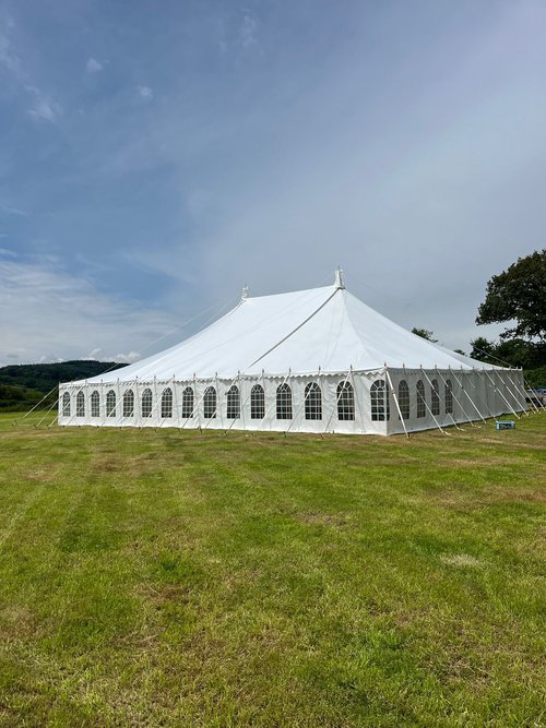 50Ft x 60Ft Traditional pole marquee with lining 50Ft x 60Ft Traditional pole marquee with lining