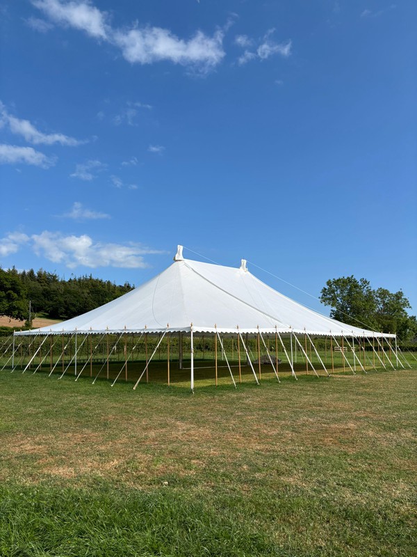 50ft wide by 60ft Long marquee for sale