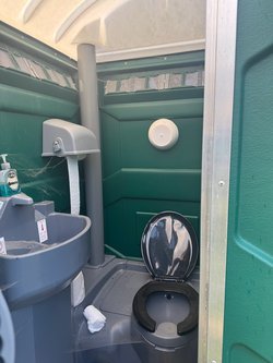 Nearly new PolyJohn toilet unit