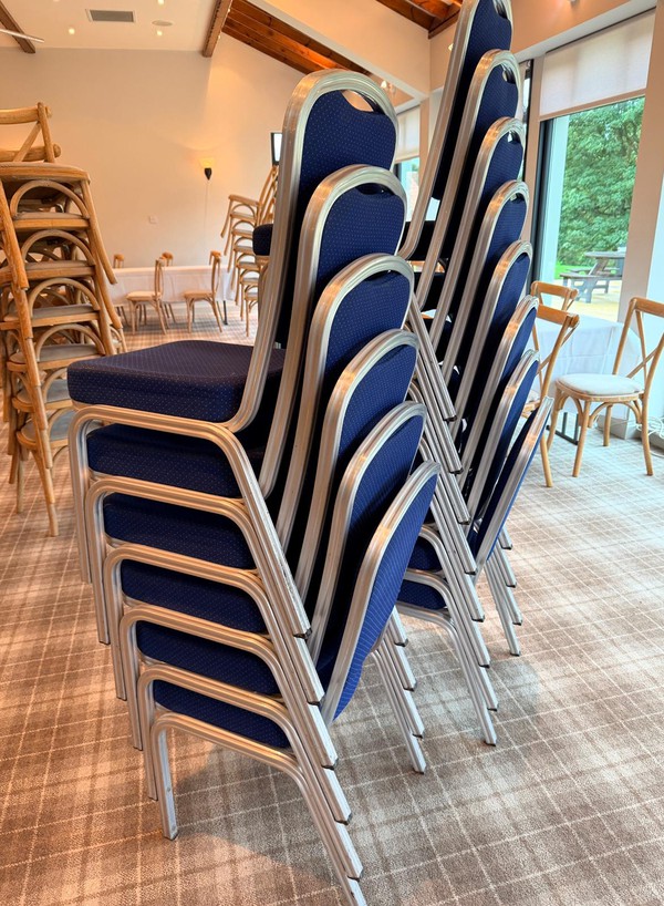 Used Navy Blue Banqueting Chairs